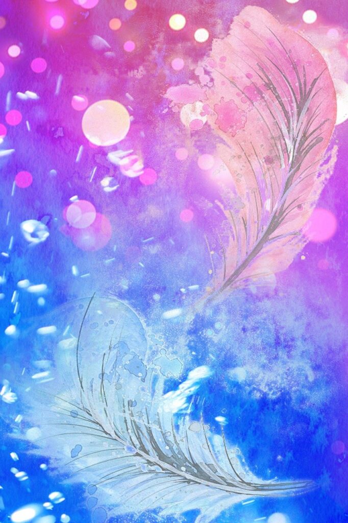 Embrace Serenity: The Allure of Watercolor Feather Wallpaper for Your Phone