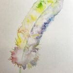 Embrace Serenity: The Allure of Watercolor Feather Wallpaper for Your Phone